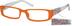 Rectangle Glasses 228022 in Orange
