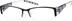 Rectangle Glasses 228121 in Black
