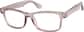 Angle view of Rectangle Glasses 228419 in Pink thumbnail