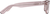 Side view of Rectangle Glasses 228419 in Pink thumbnail