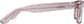 Side view of Rectangle Glasses 228419 in Pink thumbnail