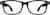 Front view of Square Glasses 228421 in Black thumbnail