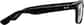 Side view of Rectangle Glasses 228421 in Black thumbnail