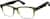 Angle view of Square Glasses 228434 in Olive thumbnail