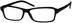Rectangle Glasses 229121 in Black