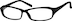 Rectangle Glasses 229321 in Black