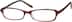 Oval Glasses 230218 in Red