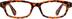 Rectangle Glasses 230925 in Tortoiseshell