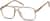 Angle view of Aviator Glasses 232912 in Brown thumbnail