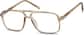 Angle view of Aviator Glasses 232912 in Brown thumbnail