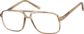 Angle view of Aviator Glasses 232912 in Brown thumbnail