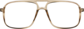 Front view of Aviator Glasses 232912 in Brown thumbnail