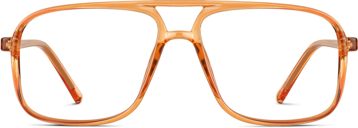 Orange Aviator Glasses