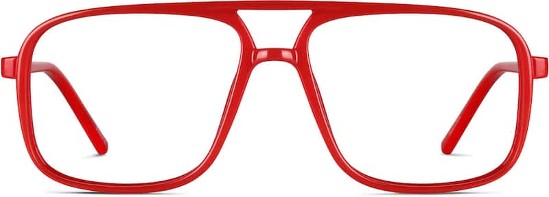 Red Aviator Glasses