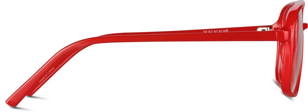 Side view of Aviator Glasses 232918 in Red