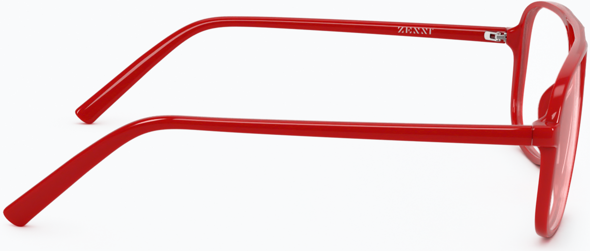 Side view of Aviator Glasses 232918 in Red thumbnail