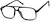 Angle view of Aviator Glasses 232921 in Black thumbnail
