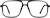 Front view of Aviator Glasses 232921 in Black thumbnail