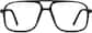 Front view of Aviator Glasses 232921 in Black thumbnail
