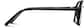 Side view of Aviator Glasses 232921 in Black thumbnail