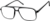 Angle view of Aviator Glasses 232921 in Black thumbnail