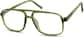 Angle view of Aviator Glasses 232924 in Green thumbnail