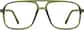 Front view of Aviator Glasses 232924 in Green thumbnail