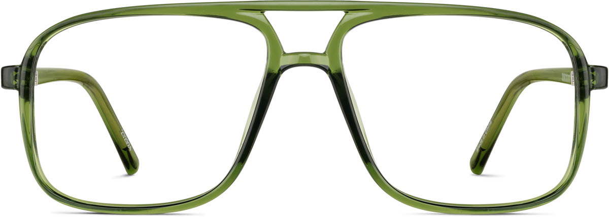 Green Aviator Glasses