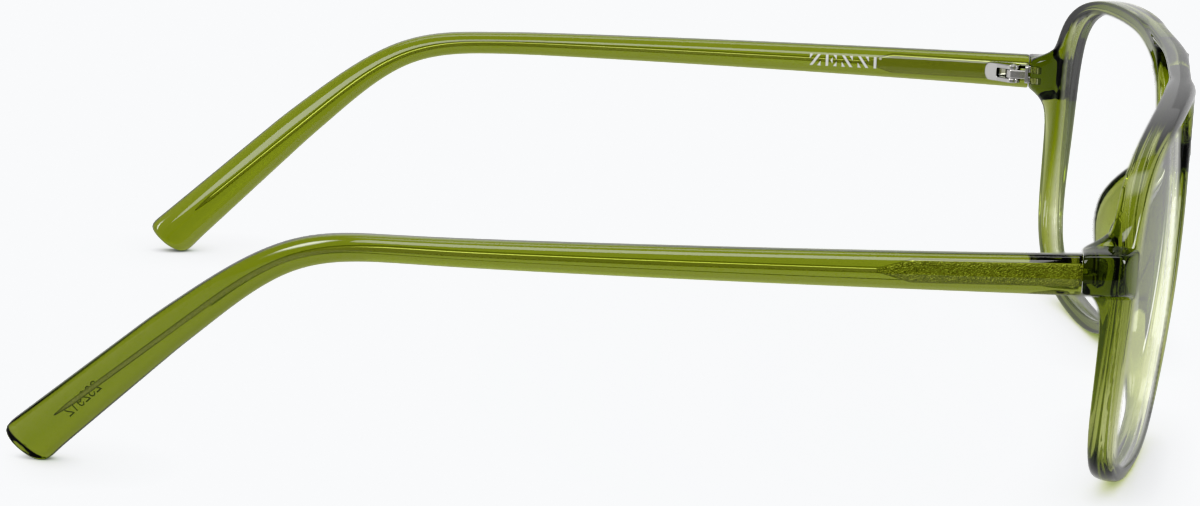 Side view of Aviator Glasses 232924 in Green thumbnail