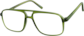 Angle view of Aviator Glasses 232924 in Green thumbnail