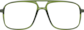 Front view of Aviator Glasses 232924 in Green thumbnail