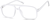 Angle view of Aviator Glasses 232930 in White thumbnail