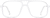 Front view of Aviator Glasses 232930 in White thumbnail