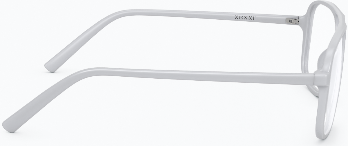 Side view of Aviator Glasses 232930 in White thumbnail