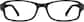 Front view of Rectangle Glasses 234321 in Black thumbnail