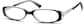 Angle view of Oval Glasses 234421 in Black thumbnail