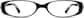 Front view of Oval Glasses 234421 in Black thumbnail