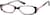 Angle view of Oval Glasses 234427 in Purple thumbnail