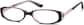 Angle view of Oval Glasses 234427 in Purple thumbnail
