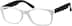 Rectangle Glasses 234930 in White