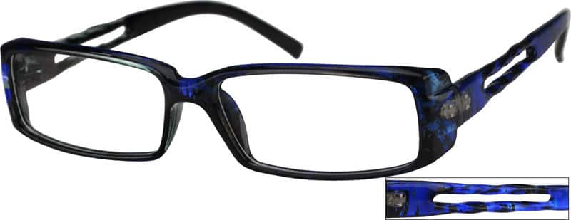 Red Rectangle Glasses #235718 | Zenni Optical