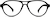 Front view of Aviator Glasses 236021 in Black thumbnail