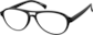 Angle view of Aviator Glasses 236021 in Black thumbnail