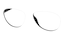 Angle view of Aviator Glasses 236021 in Black thumbnail