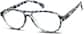 Angle view of Aviator Glasses 236026 in Blue thumbnail