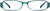 Front view of Rectangle Glasses 236116 in Blue thumbnail