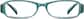 Front view of Rectangle Glasses 236116 in Blue thumbnail