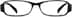 Rectangle Glasses 236121 in Black