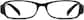 Front view of Rectangle Glasses 236121 in Black thumbnail