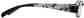 Side view of Rectangle Glasses 236121 in Black thumbnail